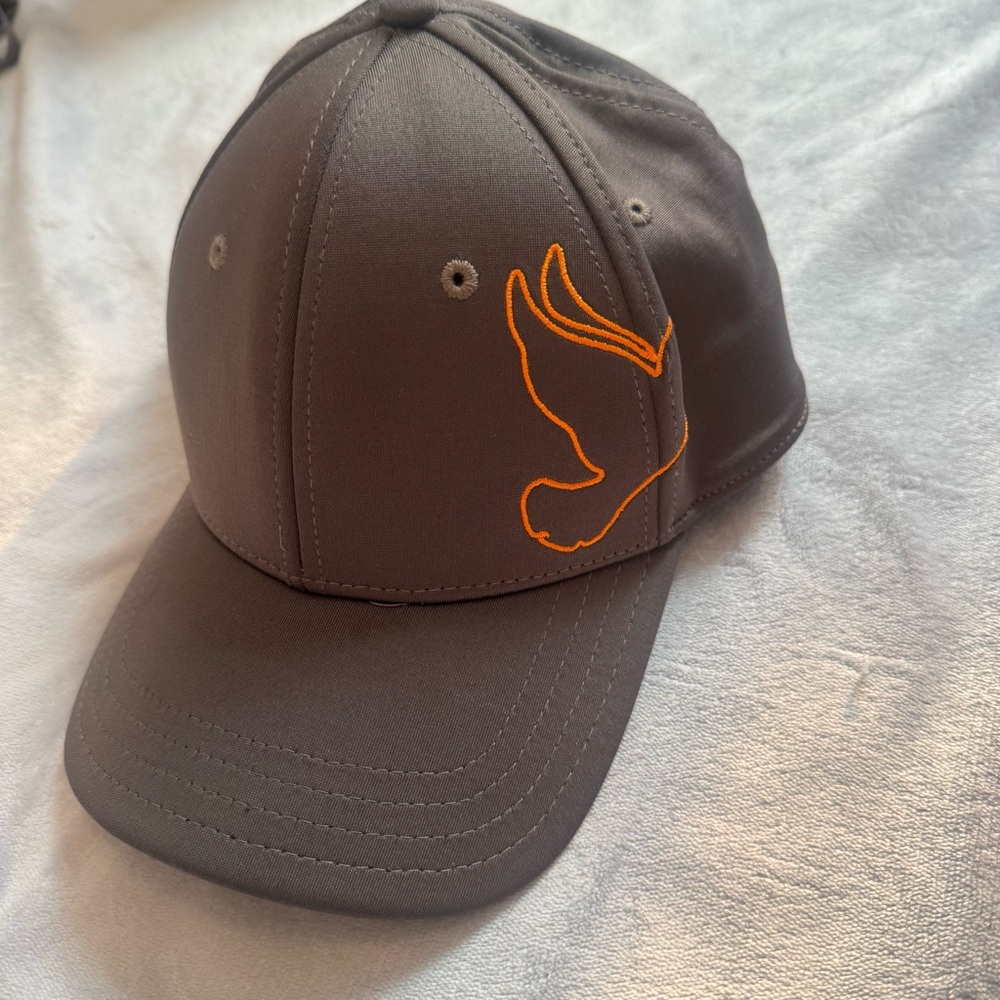 La Paloma Country Club Troon Golf Hat S/M Gray‎ Orange Pukka Flexfit Cap